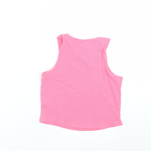 Select Womens Pink   Cropped T-Shirt Size S  - chilled out