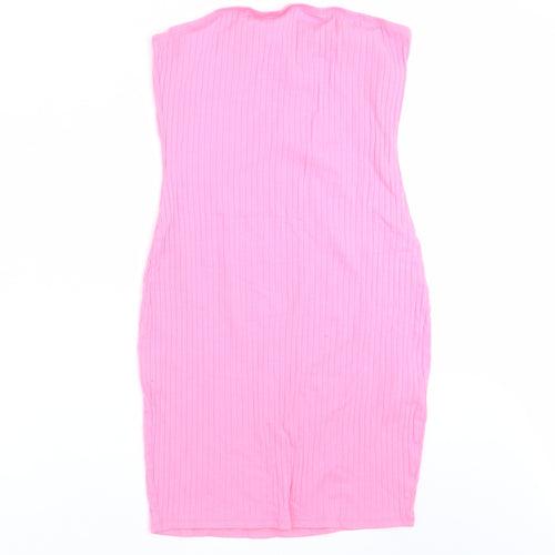 SheIn Womens Pink Striped  Mini  Size S
