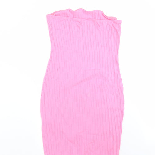 SheIn Womens Pink Striped  Mini  Size S