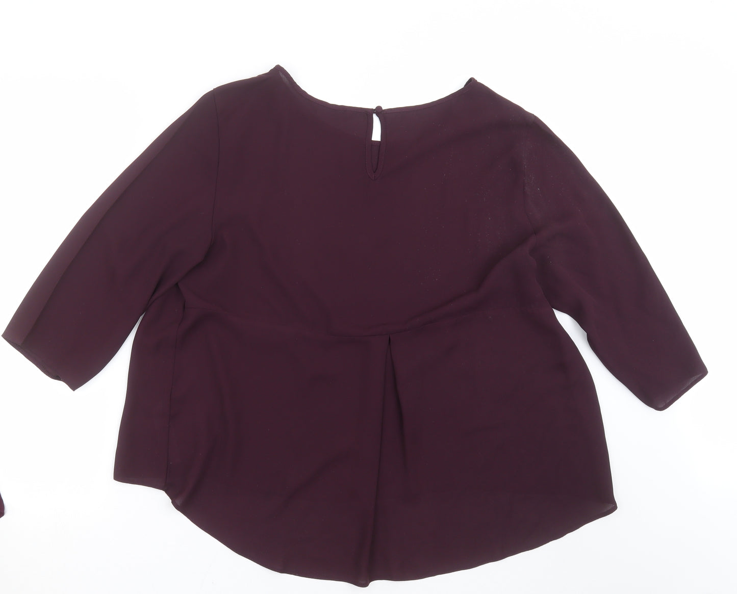 Dorothy Perkins Womens Purple   Basic Blouse Size 20