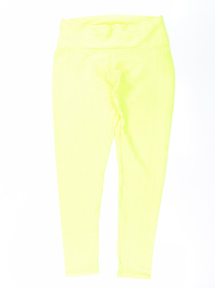 Preworn Womens Yellow Leggings Size 2XL L28 in