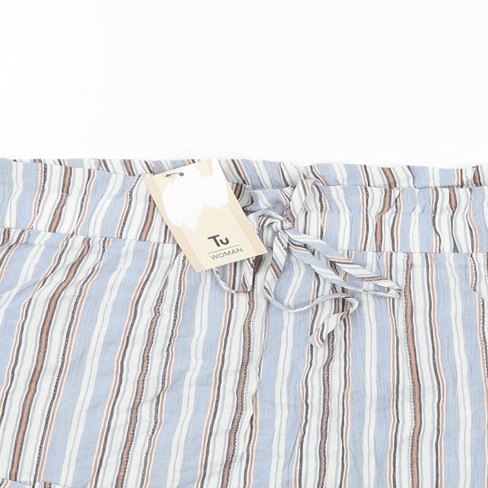 TU Womens Multicoloured Striped  Mini Skirt Size 16