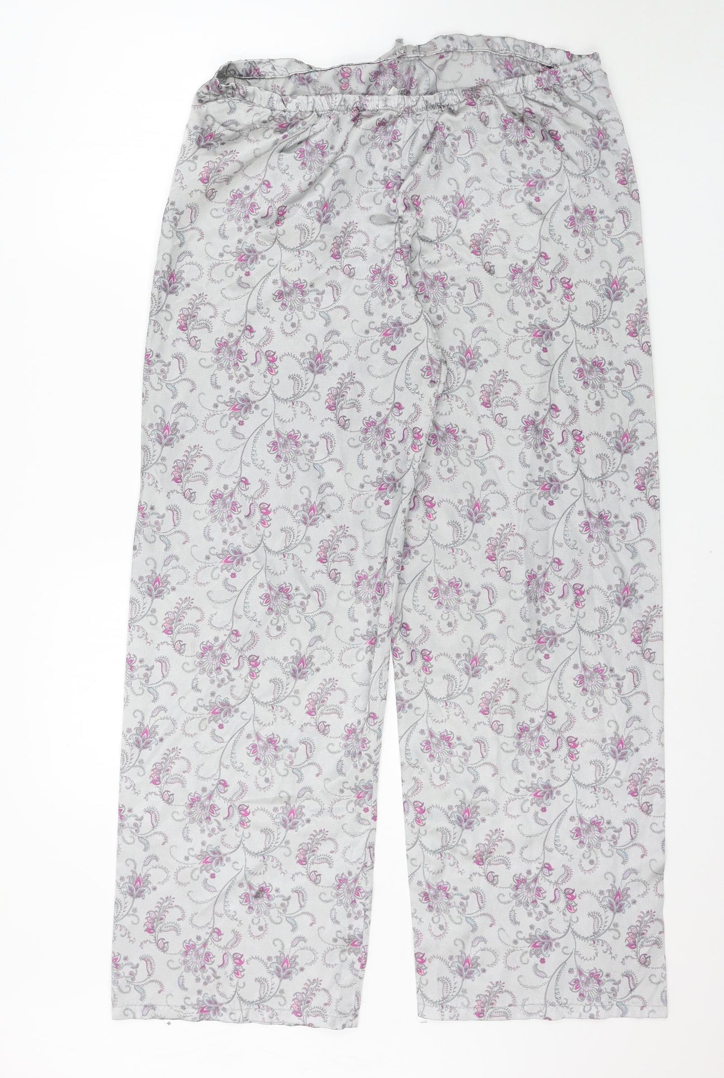 Preworn Womens Silver Paisley  Capri One Piece Size 12