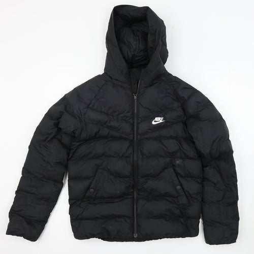 Nike Girls Black   Puffer Jacket Coat Size L