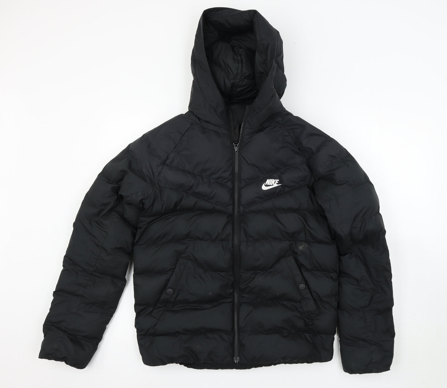 Nike Girls Black   Puffer Jacket Coat Size L