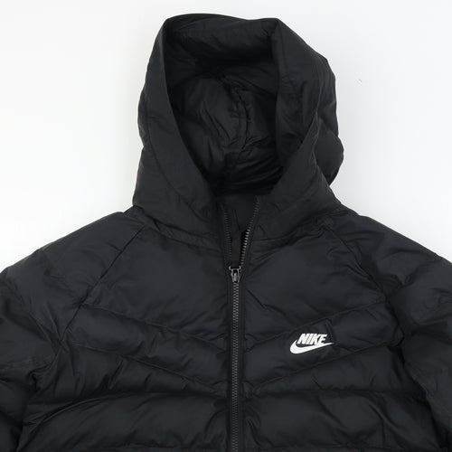 Nike Girls Black   Puffer Jacket Coat Size L