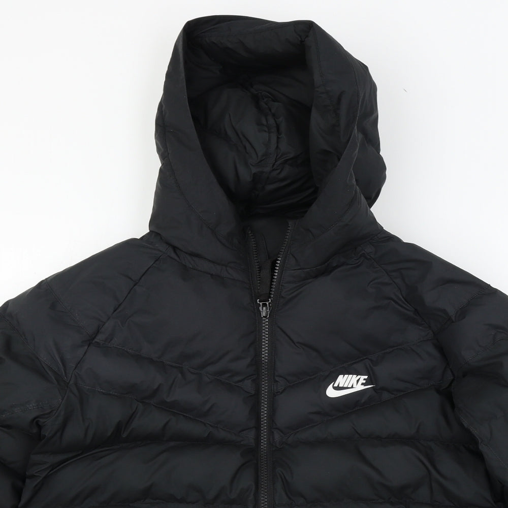 Nike Girls Black   Puffer Jacket Coat Size L