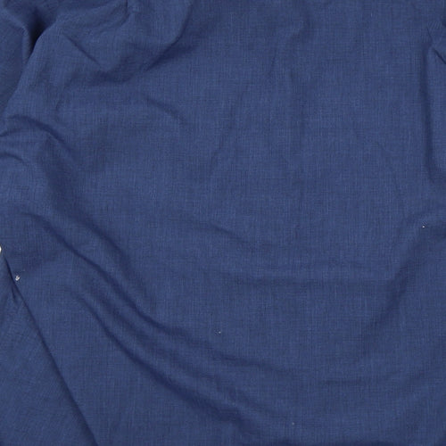 George Mens Blue    Button-Up Size 17