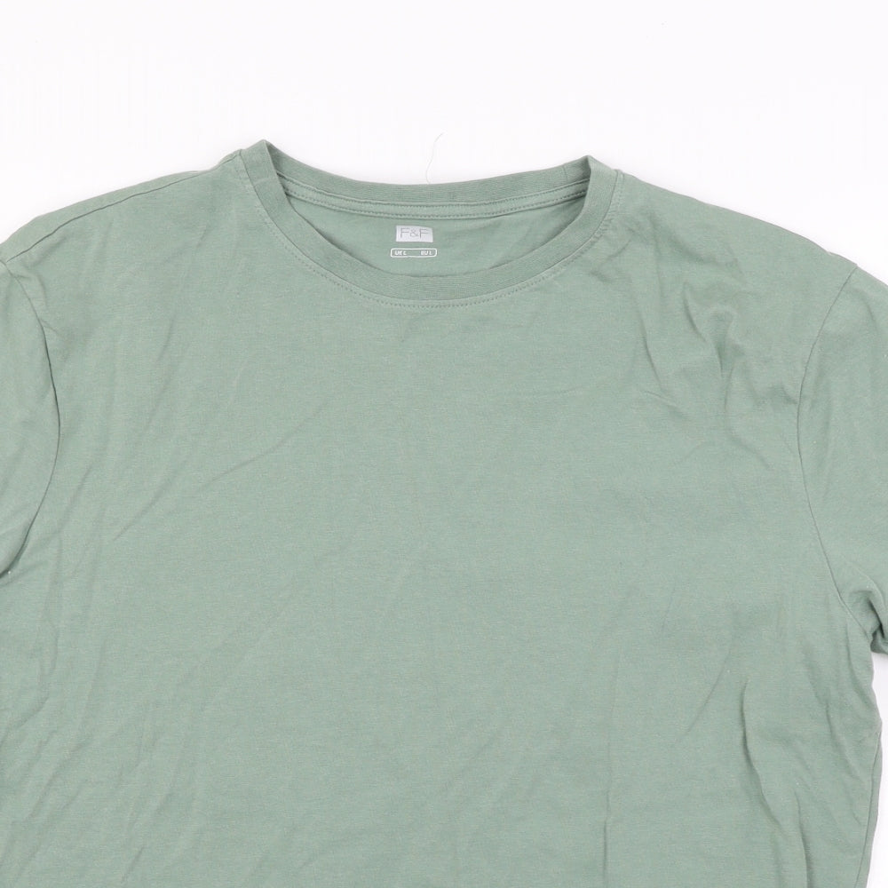 F&F Mens Green    T-Shirt Size L