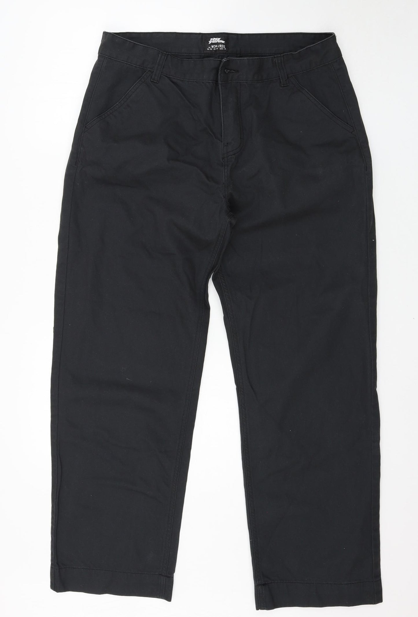 No Fear Mens Black   Trousers  Size 34 L32 in