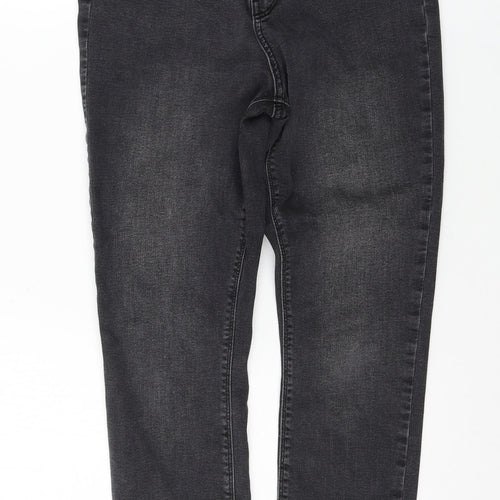 Denim & Co. Womens Black   Skinny Jeans Size 14 L27 in