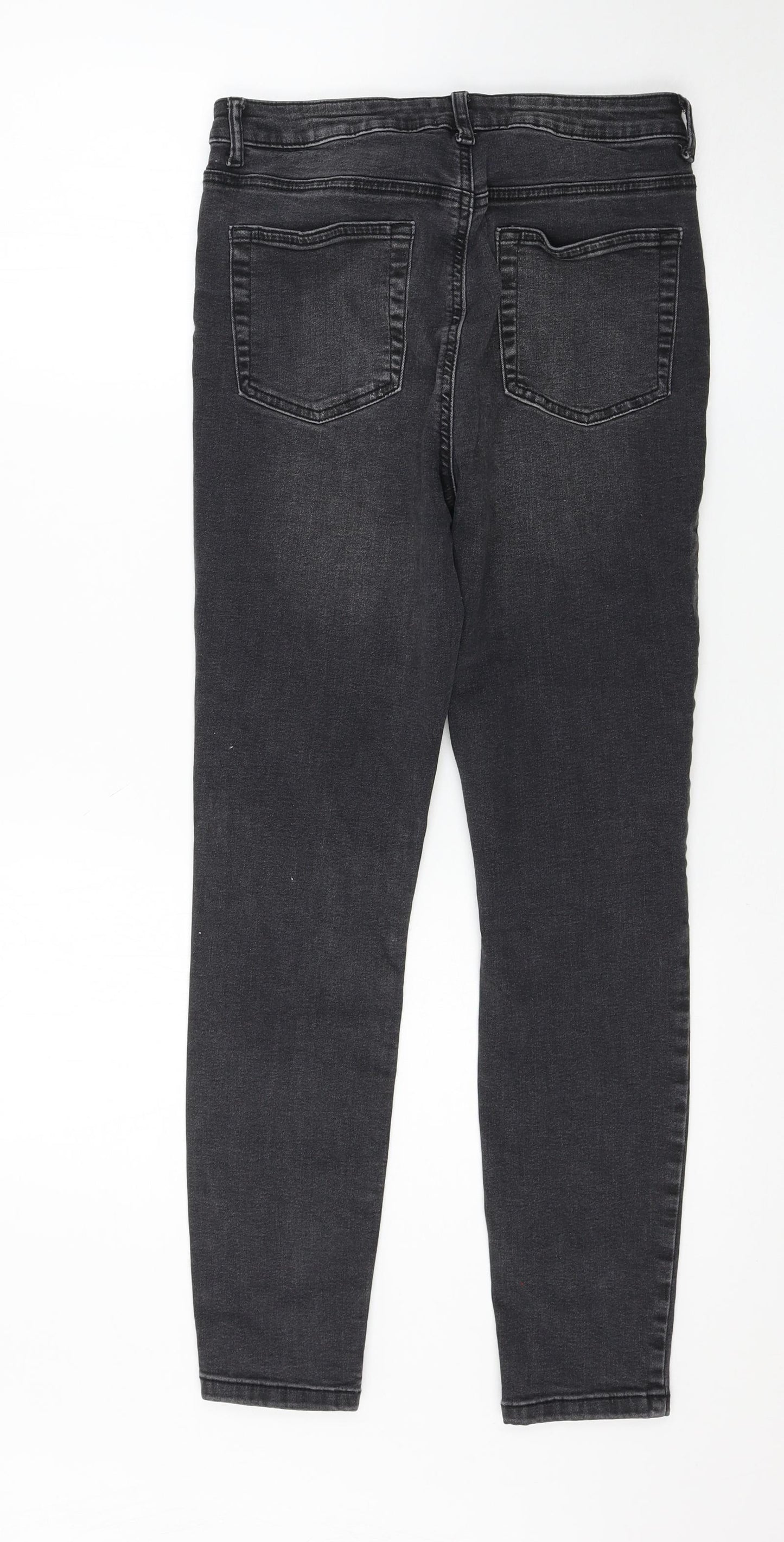 Denim & Co. Womens Black   Skinny Jeans Size 14 L27 in