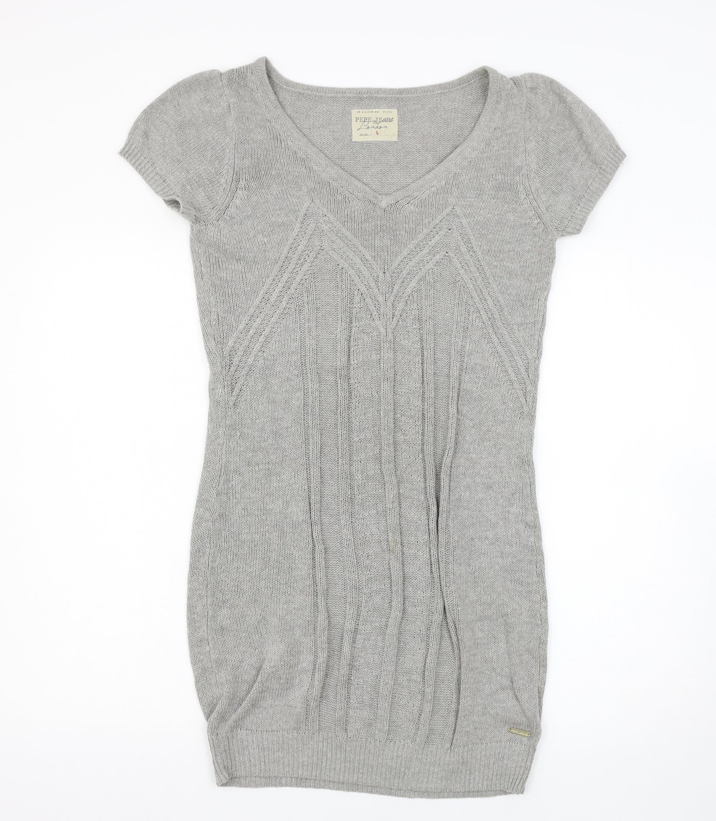 Pepe Jeans Womens Grey   Jumper Dress  Size L