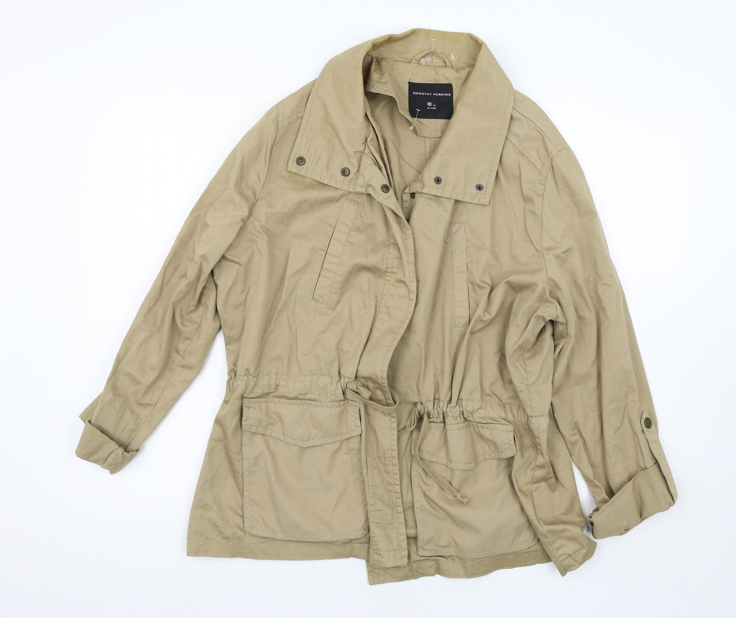 Dorothy Perkins Womens Beige   Jacket  Size 18