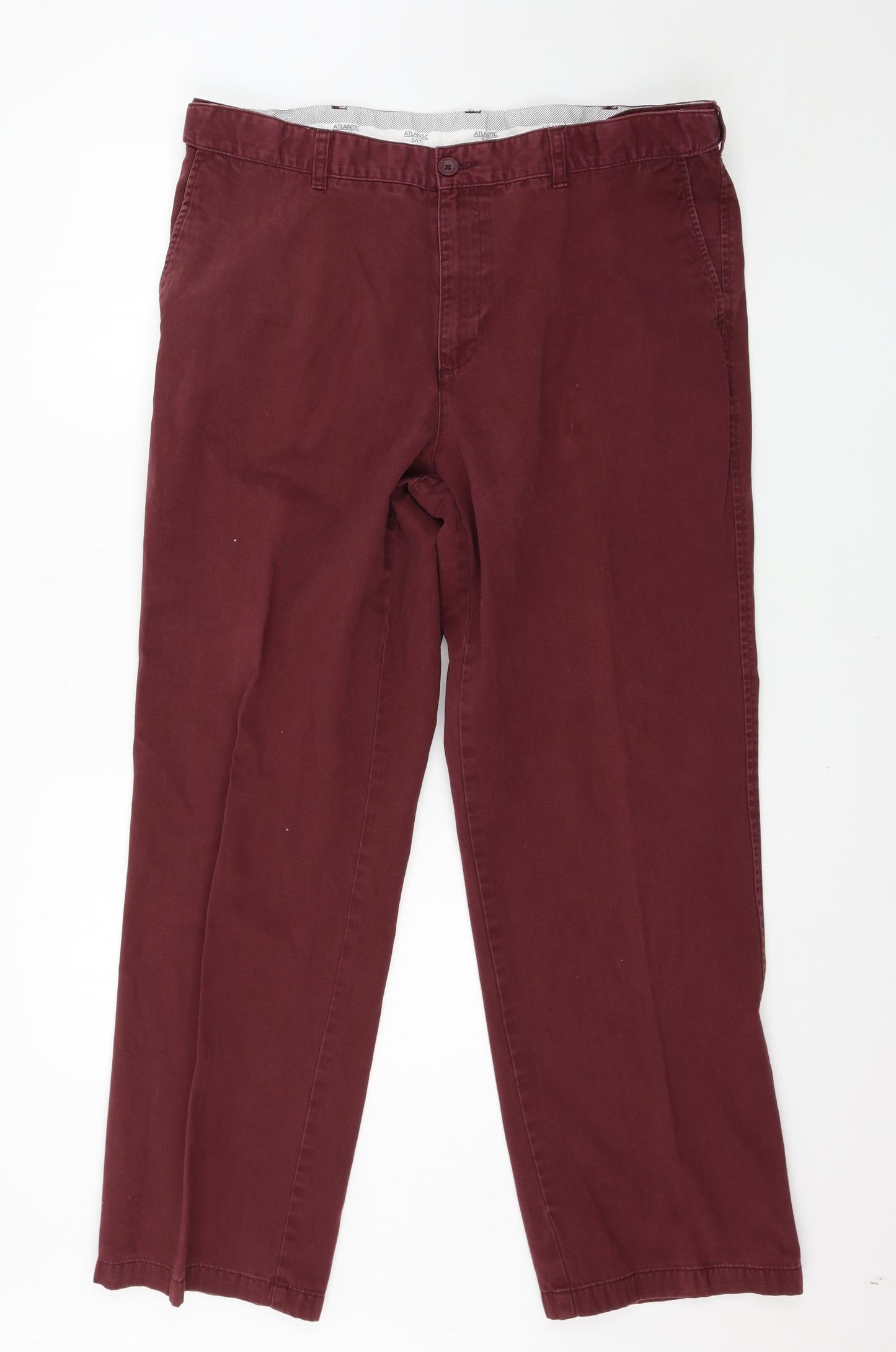 BHS Mens Purple   Chino Trousers Size 38 in L31 in