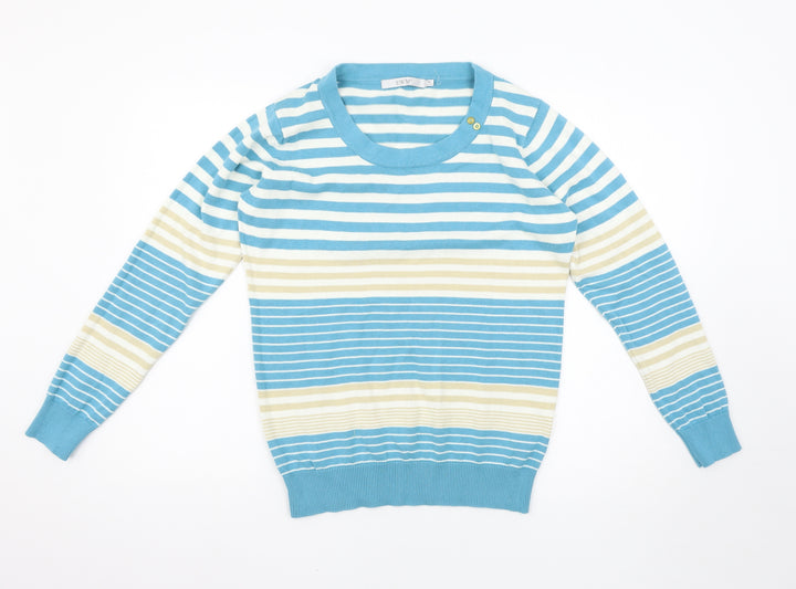 EWM Womens Multicoloured Striped  Pullover Jumper Size M
