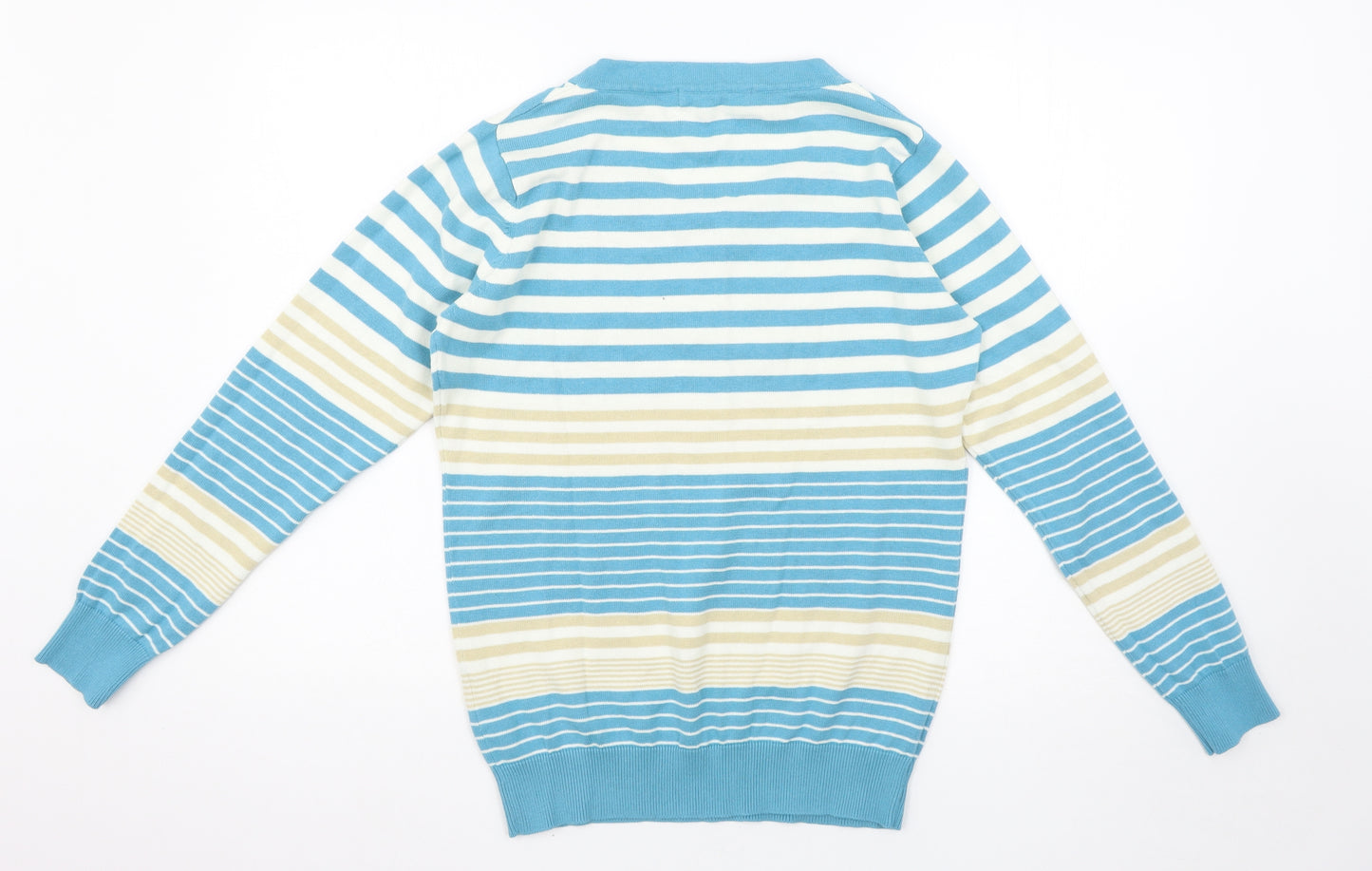 EWM Womens Multicoloured Striped  Pullover Jumper Size M