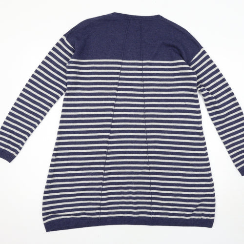 Fat Face Womens Blue Striped  Jumper Dress  Size 10