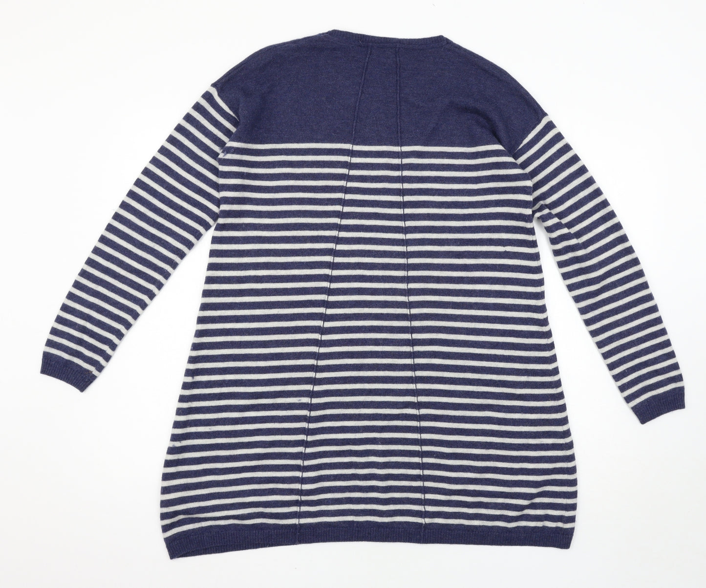 Fat Face Womens Blue Striped  Jumper Dress  Size 10