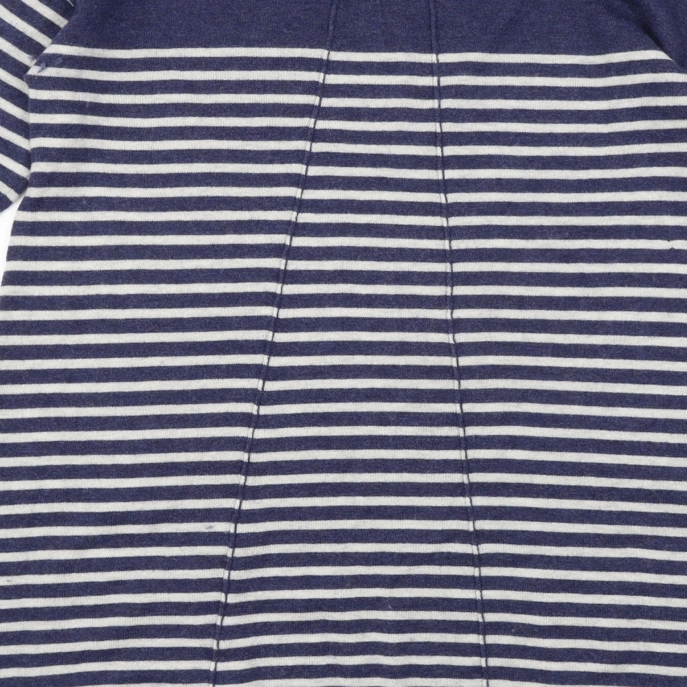 Fat Face Womens Blue Striped  Jumper Dress  Size 10