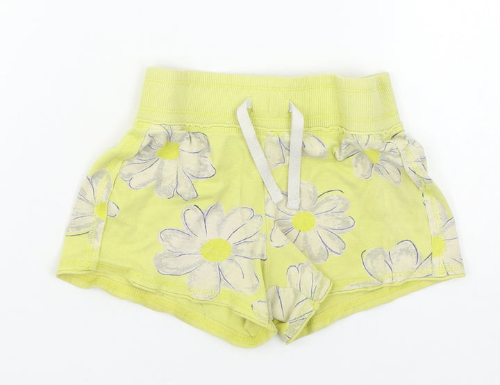 NEXT Boys White Floral Sweat Shorts Size 6 Years