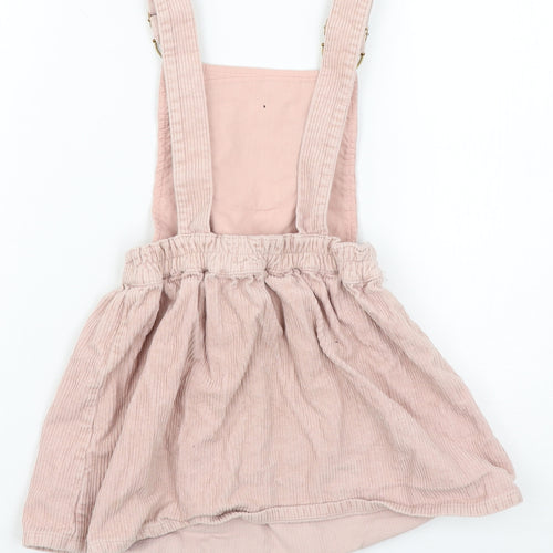 Primark Girls Pink   Pinafore/Dungaree Dress  Size 5-6 Years