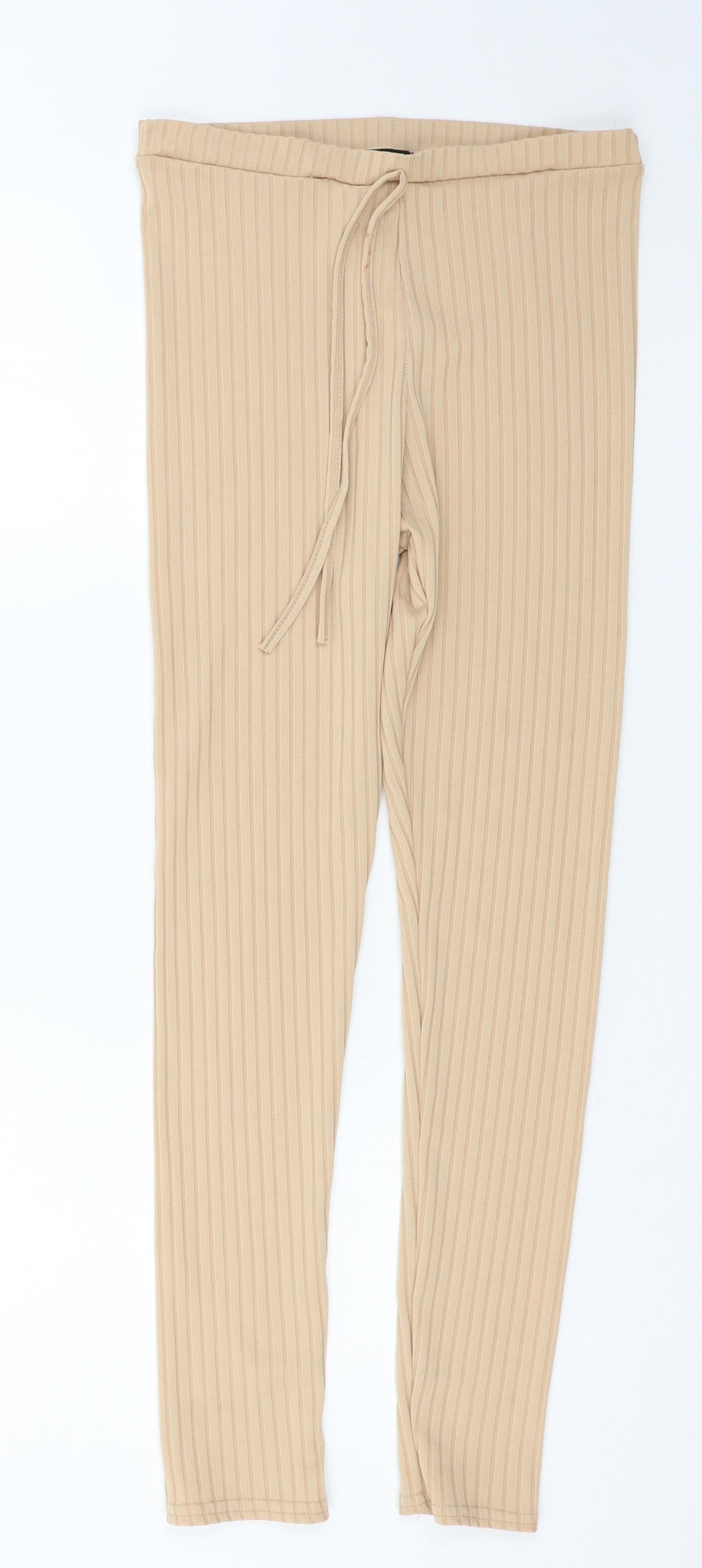 Nasty Gal Womens Beige   Jogger Trousers Size 14 L28 in