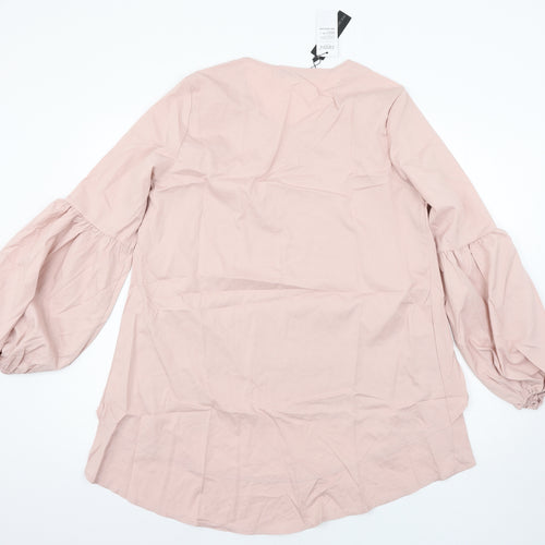 Zanzea Womens Pink   Basic Blouse Size L