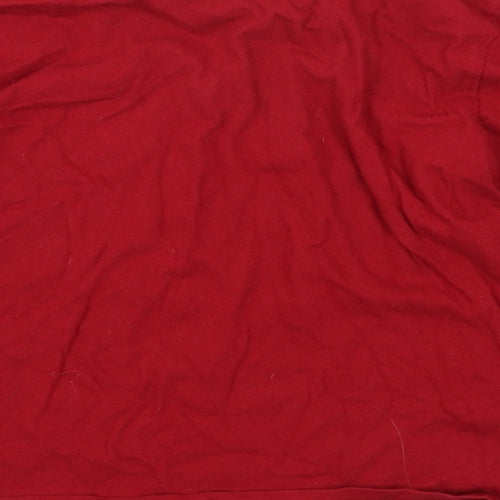 Nutmeg Girls Red Solid  Top Pyjama Top Size 6-7 Years