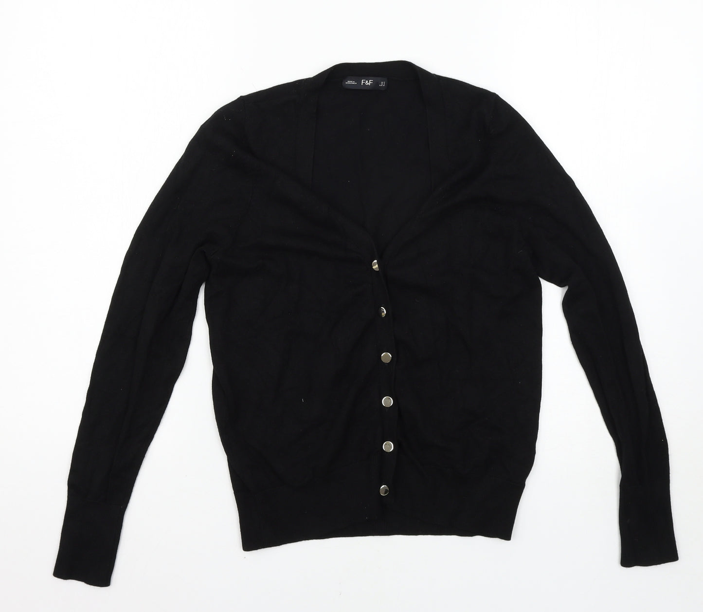 F&F Womens Black   Cardigan Jumper Size 12