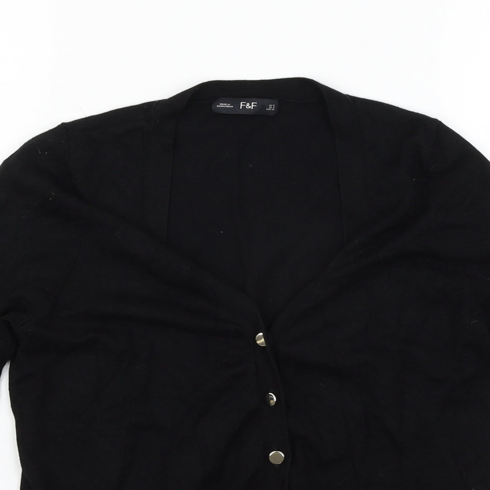 F&F Womens Black   Cardigan Jumper Size 12