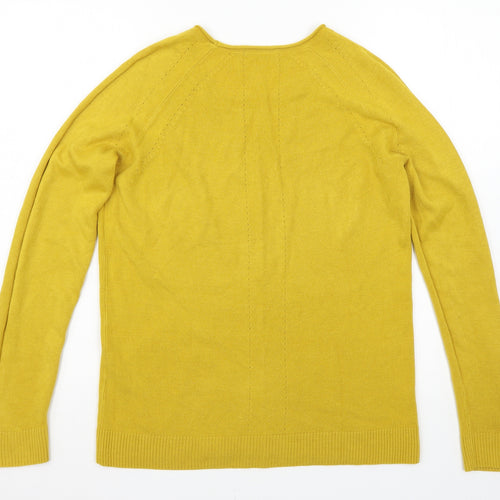 TU Womens Yellow   Pullover Jumper Size 12