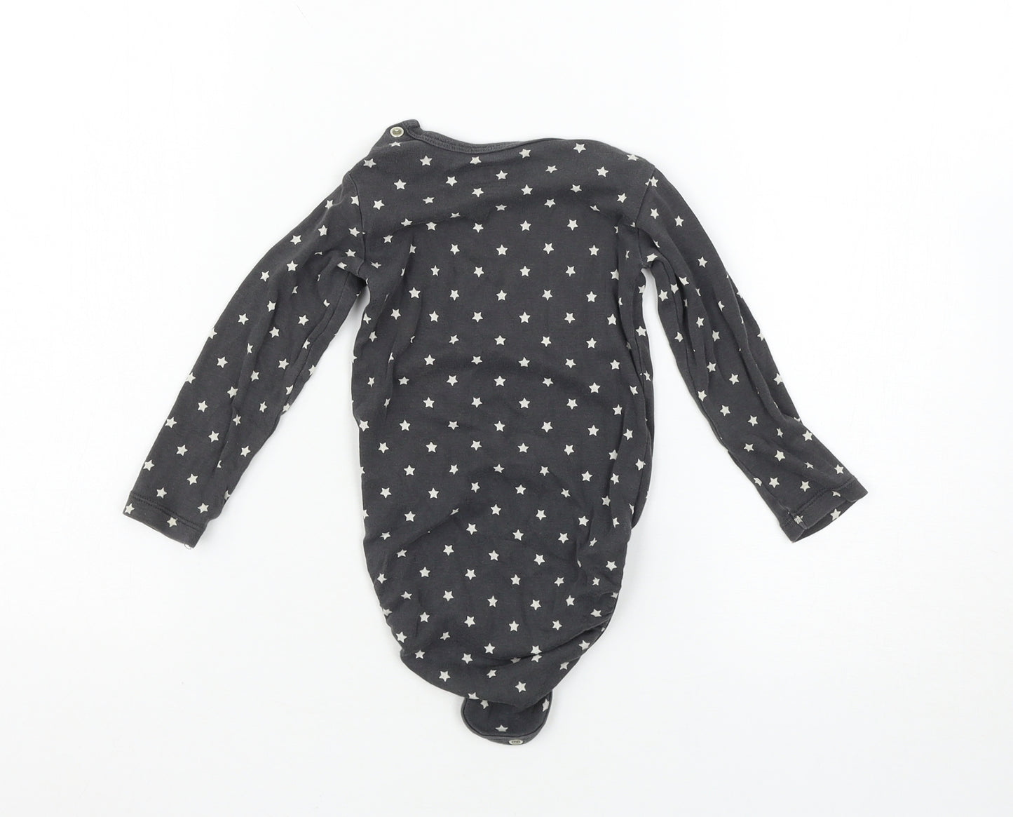 H&M Baby Grey Spotted  Babygrow One-Piece Size 12-18 Months