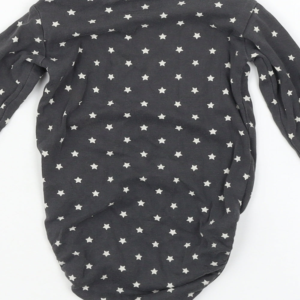 H&M Baby Grey Spotted  Babygrow One-Piece Size 12-18 Months