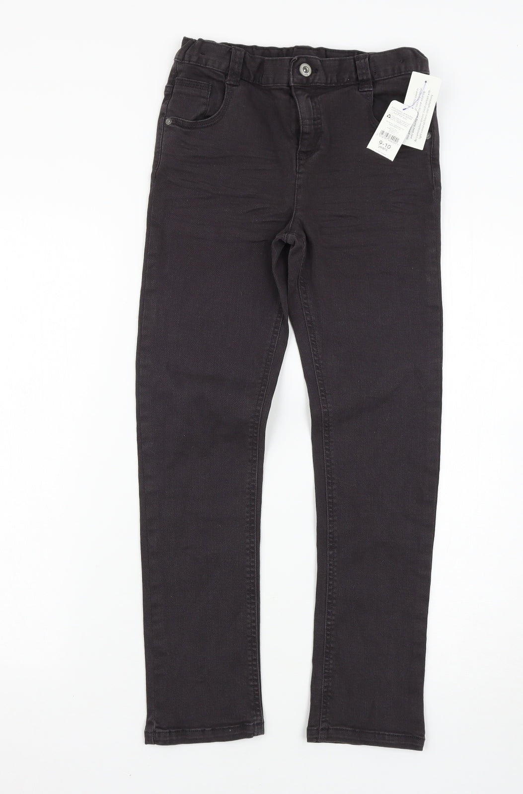 Nutmeg Boys Black   Skinny Jeans Size 9-10 Years