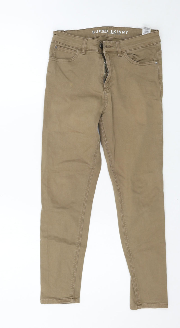 Marks and Spencer Womens Brown   Skinny Jeans Size 66 in L25 in