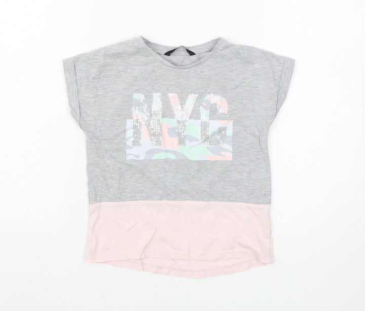 George Girls Multicoloured   Basic T-Shirt Size 5-6 Years