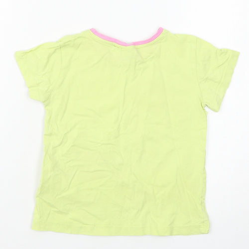 Primark Girls Yellow   Basic T-Shirt Size 5-6 Years  - Looney Tunes