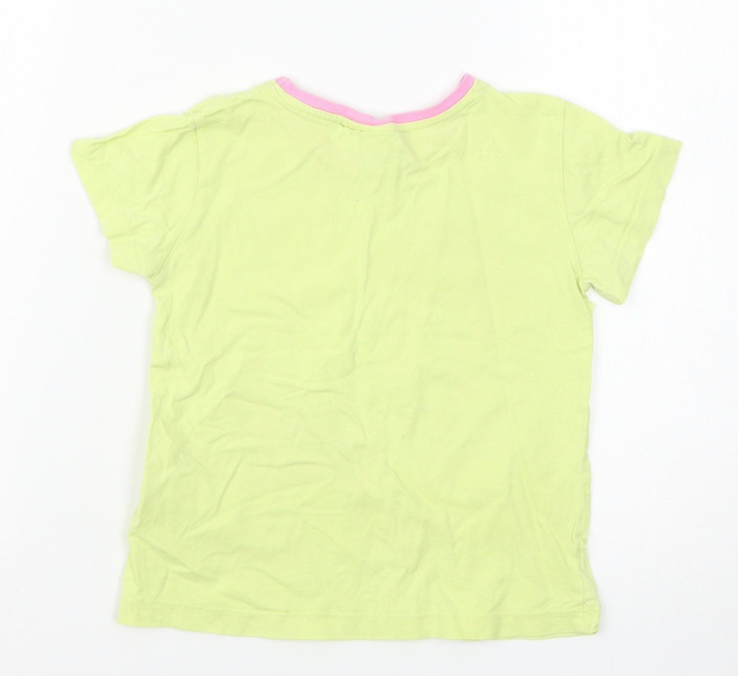 Primark Girls Yellow   Basic T-Shirt Size 5-6 Years  - Looney Tunes