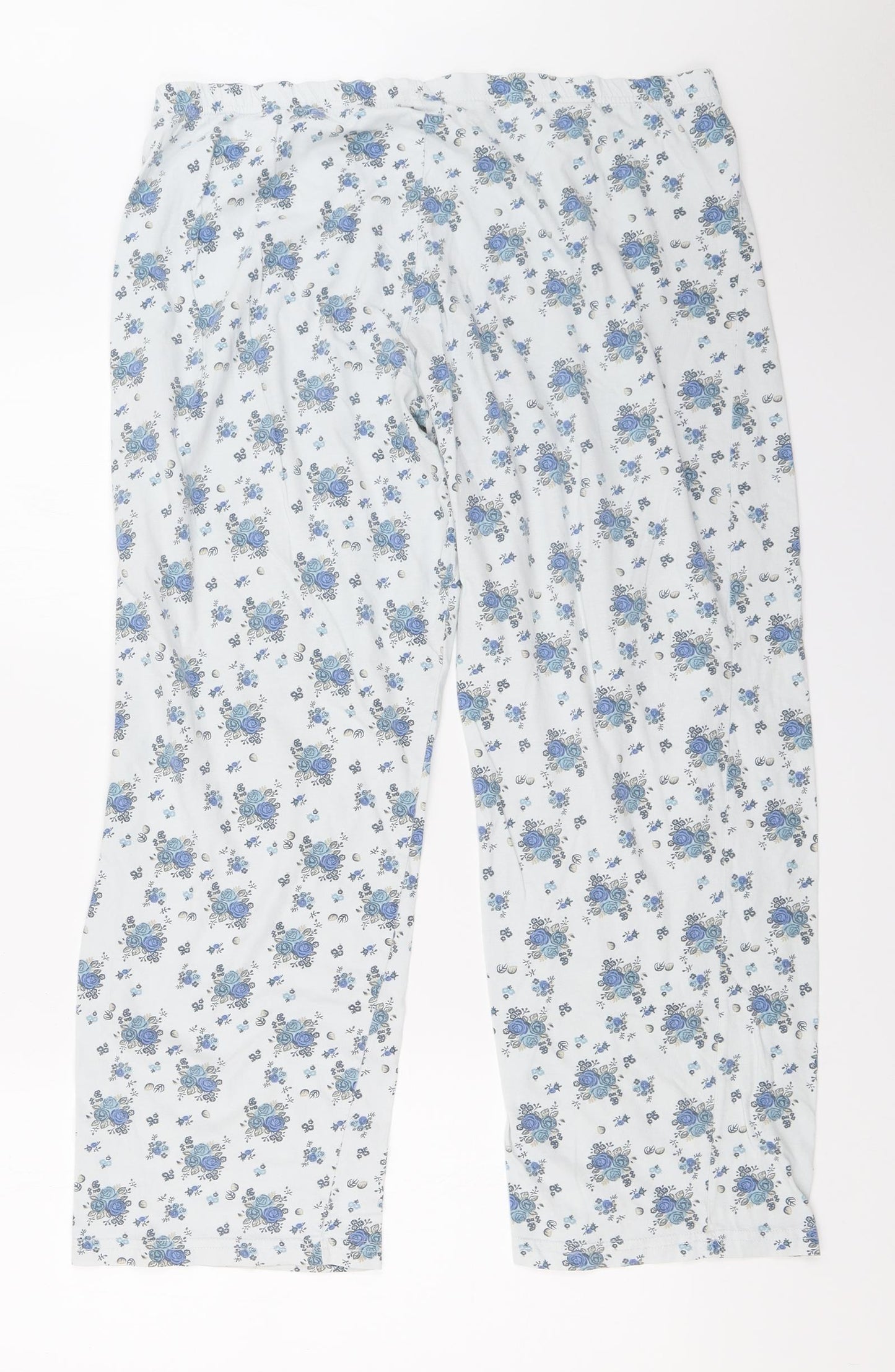Disney Womens Ivory Floral  Top Pyjama Pants Size 16