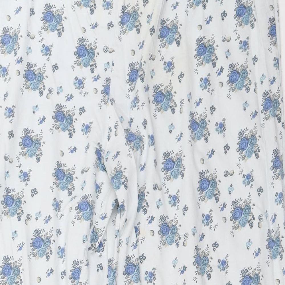Disney Womens Ivory Floral  Top Pyjama Pants Size 16