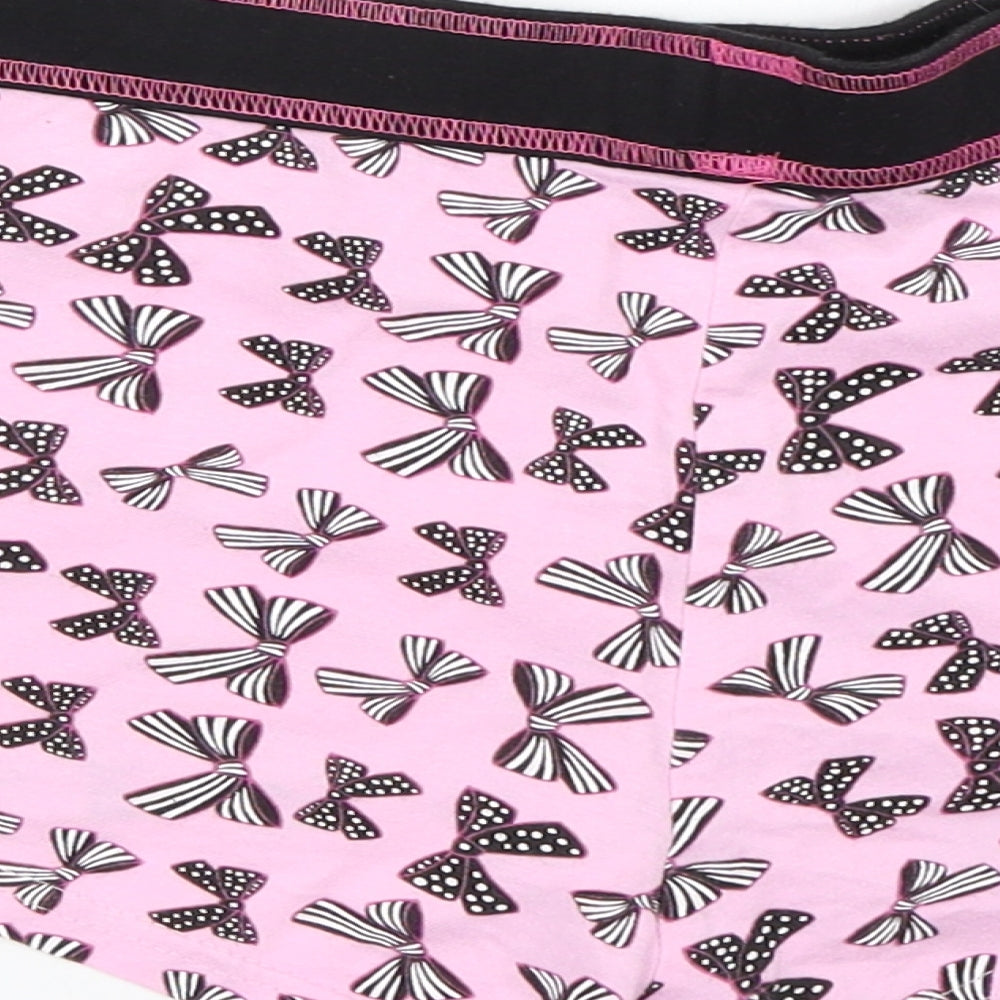 F&F Womens Pink Solid  Top Sleep Shorts Size 16