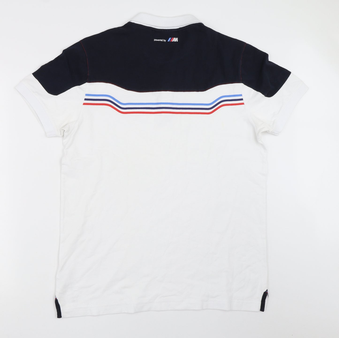 BMW Mens White    Polo Size L  - bmw motorsport