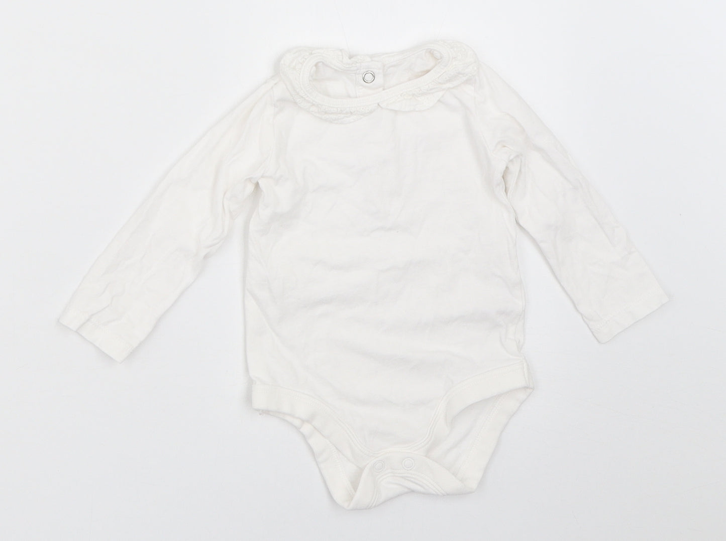 TU Girls White   Babygrow One-Piece Size 3-6 Months