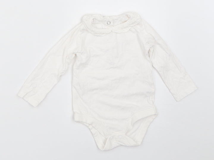 TU Girls White   Babygrow One-Piece Size 3-6 Months