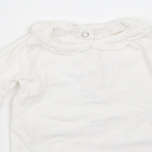 TU Girls White   Babygrow One-Piece Size 3-6 Months