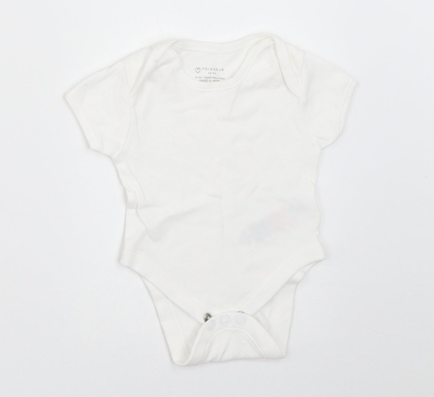 Primark Baby White   Babygrow One-Piece Size Newborn