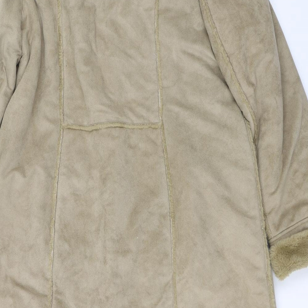 Premier Collection Womens Beige   Overcoat Coat Size 18