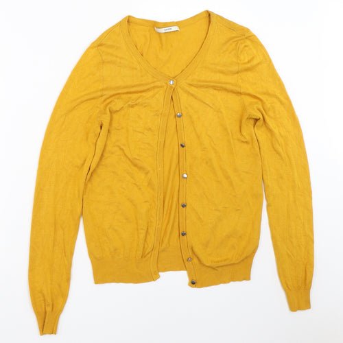 George Womens Yellow   Cardigan Jumper Size 8