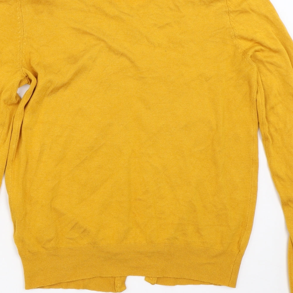 George Womens Yellow   Cardigan Jumper Size 8